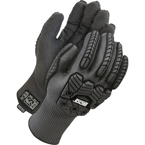 Gants antichocs doubl&eacute;s r&eacute;sistants &agrave; la coupe Deny, 8, Paume en Microfibre, Poignet &eacute;lastique CSL Industriel Inc.