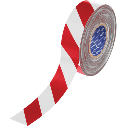 ToughStripe&reg; Max Floor Marking Tape, 2" x 100', Polyester, Red and White CSL Industriel Inc.