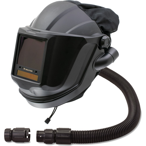 Masque respiratoire &agrave; adduction d'air et masque de soudage &agrave; visi&egrave;re relevable avec lentille ADF et valve de contr&ocirc;le MAXSHIELD, Universel, Pi&egrave;ce faciale CSL Industriel Inc.