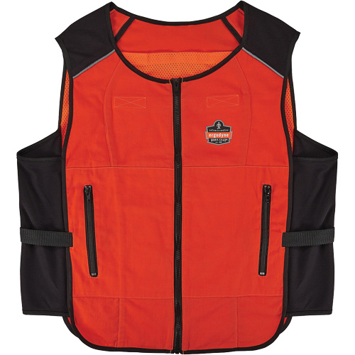Veste de refroidissement &agrave; changement de phase l&eacute;g&egrave;re Chill-Its 6255 (veste seulement), 2T-grand/3T-grand, Orange CSL Industriel Inc.