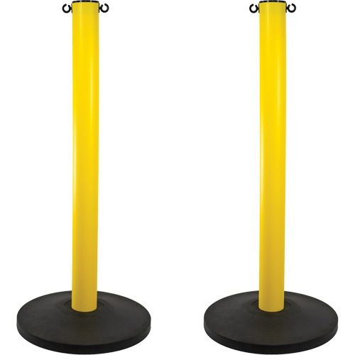 Industrial Stanchion, 37" High, Yellow CSL Industriel Inc.
