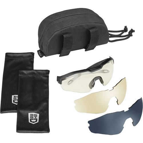 Ensemble de cache-œil pour lunettes de s&eacute;curit&eacute; MY6, Lentille Transparent/Fum&eacute;e/Cuivre, Antibu&eacute;e/Anti-&eacute;gratignures, ANSI Z87+ CSL Industriel Inc.