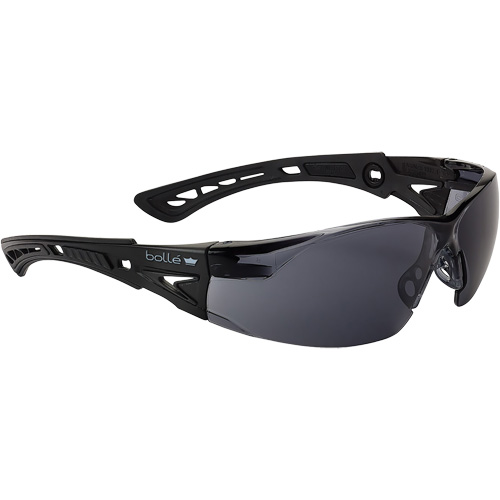 Lunettes de s&eacute;curit&eacute; Rush + Petit BSSI, Lentille Gris/Fum&eacute;e, Antibu&eacute;e/Anti-&eacute;gratignures, ANSI Z87+ CSL Industriel Inc.