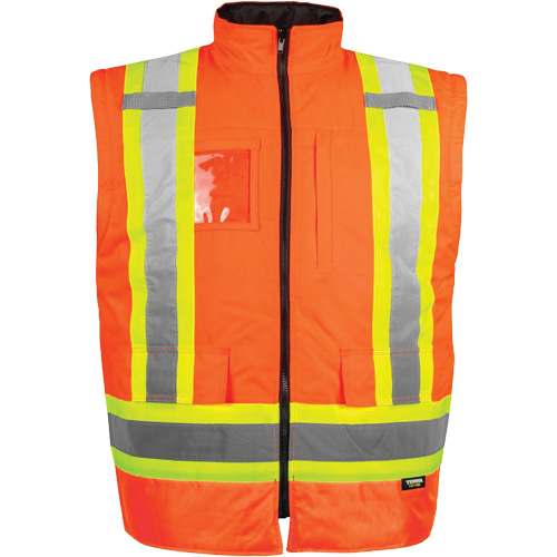 Manteau haute visibilit&eacute; 7-en-1, Polyester, Orange haute visibilit&eacute;, 2T-Grand CSL Industriel Inc.