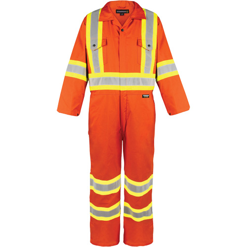 High-Visibility Unlined Coveralls, Medium, High Visibility Orange CSL Industriel Inc.