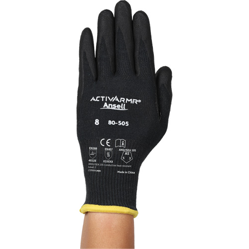 Gants r&eacute;sistants &agrave; la chaleur conductrice et &agrave; la coupe ActivArmr 80-505, Taille 11, Calibre 13, Rev&ecirc;tement Mousse de nitrile, Enveloppe en Kevlar/Intercept, ASTM ANSI niveau A5/EN 388 niveau E CSL Industriel Inc.