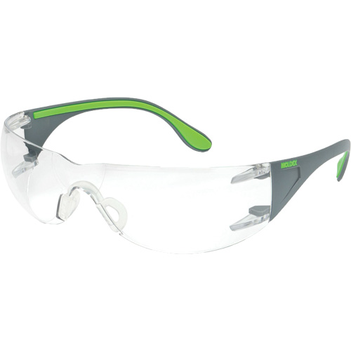 Adapt Lite Grey/Green Safety Glasses, Clear Lens, Anti-Fog/Anti-Scratch, ANSI Z87+/Meets/Exceeds CSA Z94.3 CSL Industriel Inc.