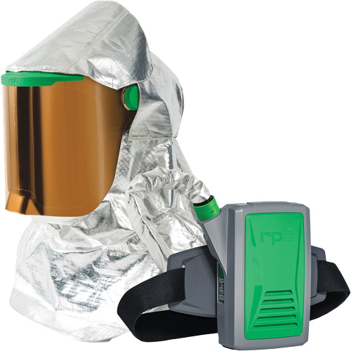 Z-Link Radiant Heat Respirator with Belt Mount & Blower, Facepiece Respirator/Headcover & Faceshield, Lithium-Ion Battery CSL Industriel Inc.