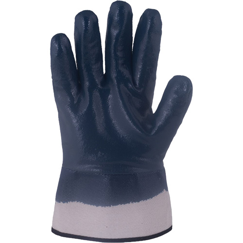 Gants bleu marine avec manchettes renforc&eacute;es &agrave; entoilage coll&eacute; Horizon, T-Grand, R&ecirc;vetement Nitrile, Enveloppe en Jersey/Coton CSL Industriel Inc.