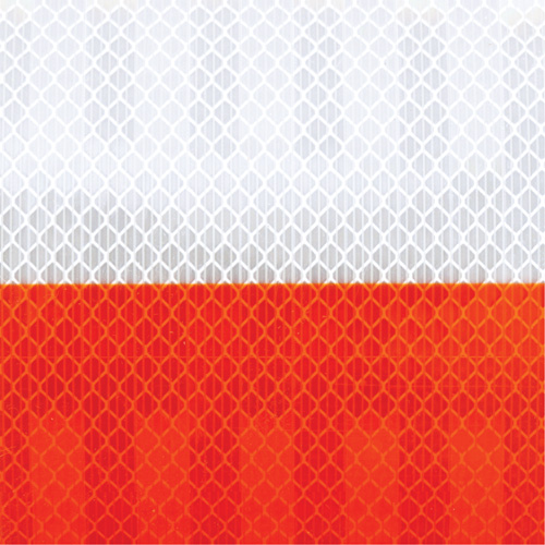 Pellicule souple pour chantiers routiers &agrave; haute intensit&eacute; 382VHIP, 5" la x 150' lo, Orange et blanc CSL Industriel Inc.