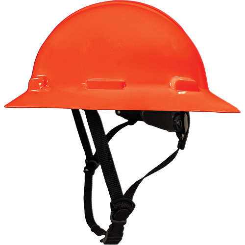Casque de s&eacute;curit&eacute; &agrave; bordure compl&egrave;te LIDGUARD avec mentonni&egrave;re, R&eacute;pond aux normes CSA type 2, Suspension Rochet, Ventil&eacute; CSL Industriel Inc.