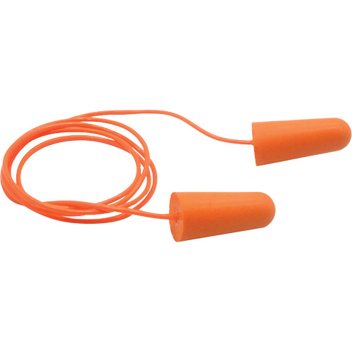 SEALTEC33 Orange Tapered PU Foam Disposable Earplugs, Bulk - Polybag, Corded CSL Industriel Inc.