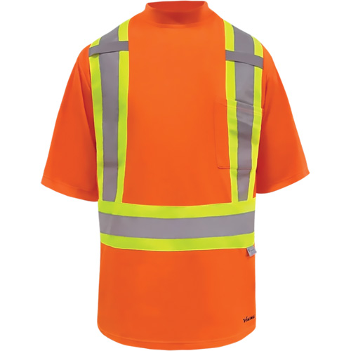 T-shirt de s&eacute;curit&eacute; doubl&eacute; de bambou Viking, Polyester, 2T-Grand, Orange haute visibilit&eacute; CSL Industriel Inc.