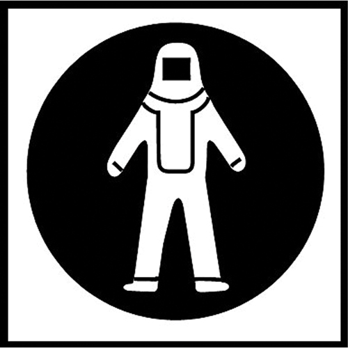 Right to Know Pictogram Labels - Full Protection Suit, Vinyl, Sheet, 5/8" L x 3/4" W CSL Industriel Inc.
