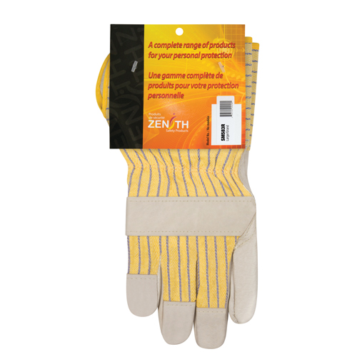 Gants d'ajusteur &agrave; paume s&egrave;che d'usage standard, Grand, Paume en Cuir fleur de vache, Doublure en Coton CSL Industriel Inc.