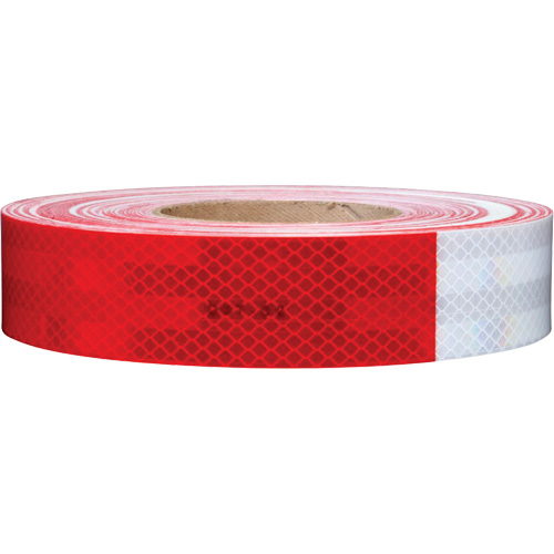 3M Scotchlite Diamond Grade Conspicuity Sheeting Series 985, 2" W x 12" L, Red & White CSL Industriel Inc.
