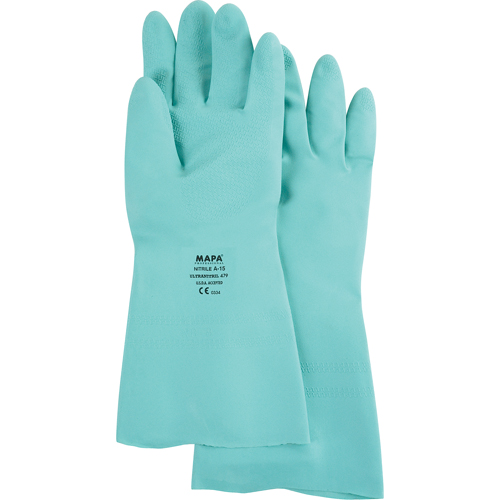 StanSolv&reg; Z-Pattern Grip Gloves, Size Large/9, 13" L, Nitrile, 15-mil CSL Industriel Inc.