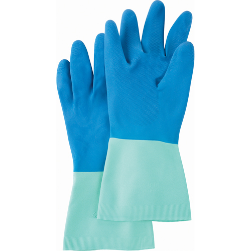 Protector Gloves, Size Medium/7/7.5, 13" L, Nitrile/Rubber Latex, Flock-Lined Inner Lining, 28-mil CSL Industriel Inc.