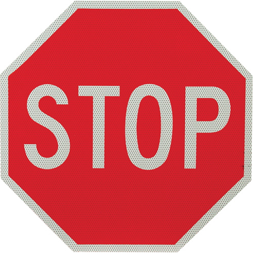 Panneau de signalisation &agrave; deux c&ocirc;t&eacute;s  Stop/Slow , Aluminium, Boulonn&eacute; CSL Industriel Inc.