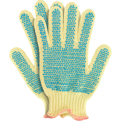 Gants en tricot avec pois, Taille Petit/7, Calibre 7, Rev&ecirc;tement PVC, Enveloppe en Kevlar, ANSI/ISEA 105 niveau 2 CSL Industriel Inc.