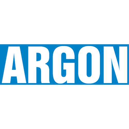 Marqueurs de tuyau "Argon", Autocollant, 2-1/2" h x 12" la, Blanc/bleu CSL Industriel Inc.