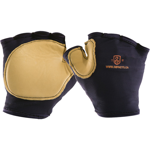 Anti-Impact Tool Grip Fingerless Right-Hand Glove, Size Medium, Grain Leather Palm CSL Industriel Inc.