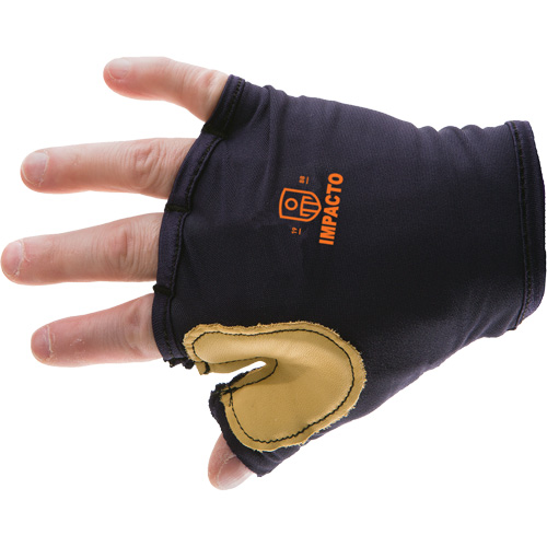 Anti-Impact Tool Grip Fingerless Right-Hand Glove, Size Medium, Grain Leather Palm CSL Industriel Inc.