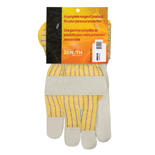 Winter-Lined Patch-Palm Fitters Gloves, Large, Grain Cowhide Palm, Cotton Fleece Inner Lining CSL Industriel Inc.