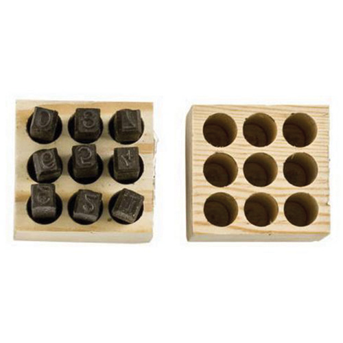Number Steel Stamp Punch Set, # 4/6/3/2/1/8/9/7/5, 1/4" CSL Industriel Inc.