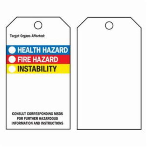 Right-To-Know Tags, Polyester, 3" W x 5-3/4" H, English CSL Industriel Inc.