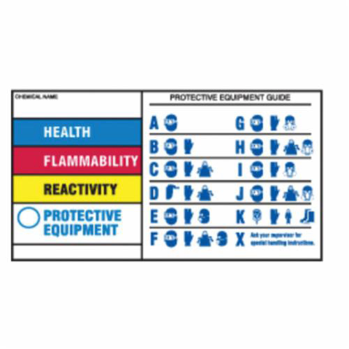 Protective Equipment Labels, Polyester, Sheet, 7" L x 4" W CSL Industriel Inc.