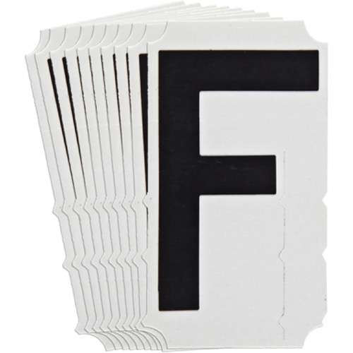 &eacute;tiquettes de lettres et chiffres gothiques individuels Quick-Align, F, 4" h, Noir CSL Industriel Inc.