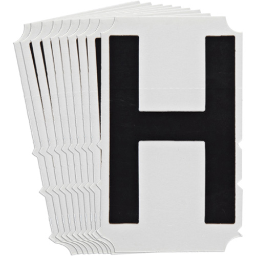 Quick-Align&reg;Individual Gothic Number and Letter Labels, H, 4" H, Black CSL Industriel Inc.