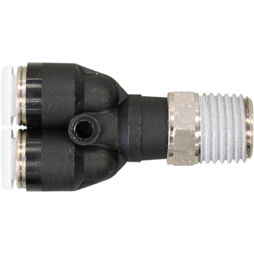 Topfit Male Threaded Y-Connector Fitting, 1/2" Dia, Polymer CSL Industriel Inc.