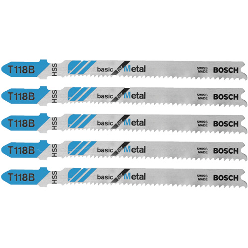 Lames de scie sauteuse de base pour le m&eacute;tal, Acier rapide, Tige en T, 3-5/8" lo CSL Industriel Inc.