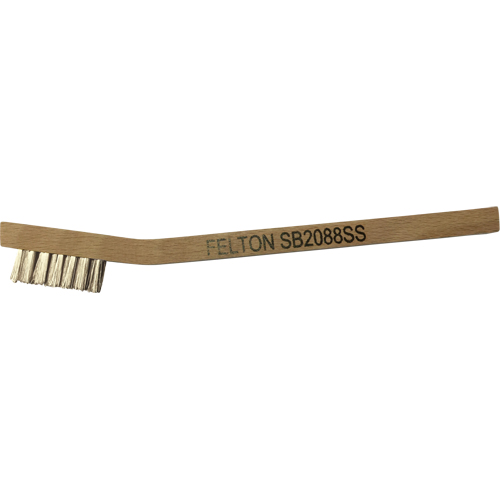 Petites brosses de nettoyage, Acier inoxydable, 3 x 7 rangs de fils, Longueur 7-3/4" CSL Industriel Inc.