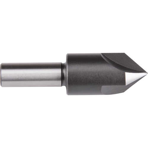 Straight Shank Countersink, 3/8", High Speed Steel, 60° Angle, 3 Flutes CSL Industriel Inc.