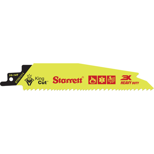 King Cut Reciprocating Blade, Bi-Metal, 10-14 TPI, 12" L x 1" W CSL Industriel Inc.