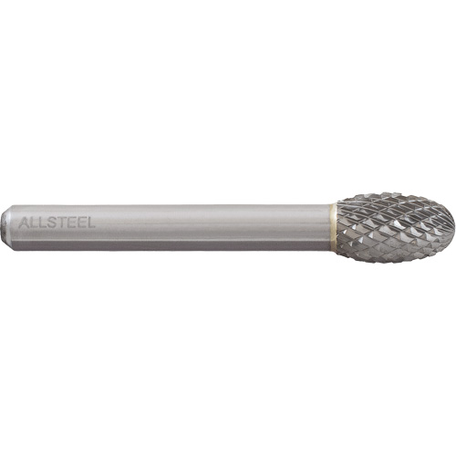 Fraise au carbure ovoide ALLSTEEL, SE-3, 3/8" dia., 1/4" Tige, 5/8" Prof. de la coupe CSL Industriel Inc.