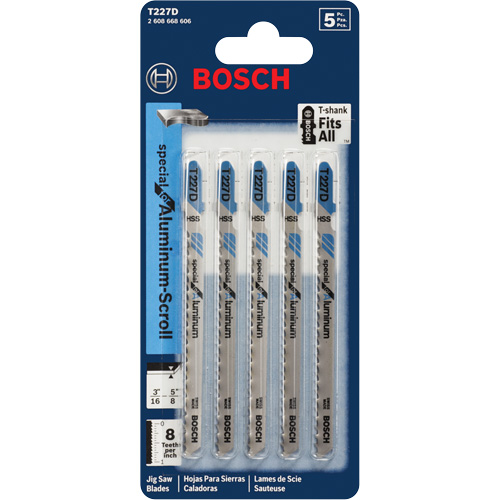 Lames de scie sauteuse, Acier rapide, Tige en T, 4" lo, 8 dents par pouce CSL Industriel Inc.