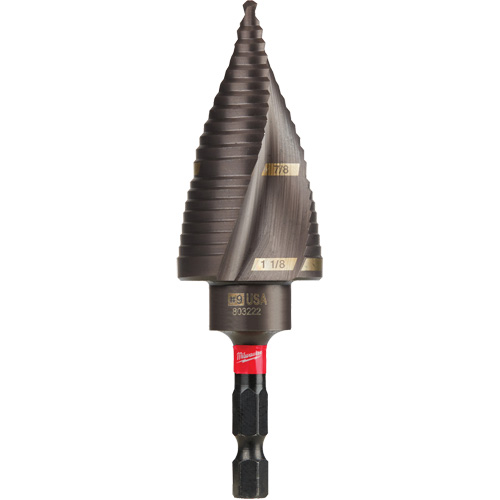 Foret &eacute;tag&eacute; #9 Shockwave Impact Duty, 7/8" - 1-1/8", Incr&eacute;ments de 1/4", Titane CSL Industriel Inc.