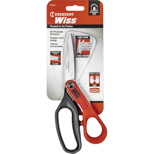 Stainless Steel All Purpose Tradesman Shears, 8-1/2", Rings Handle CSL Industriel Inc.