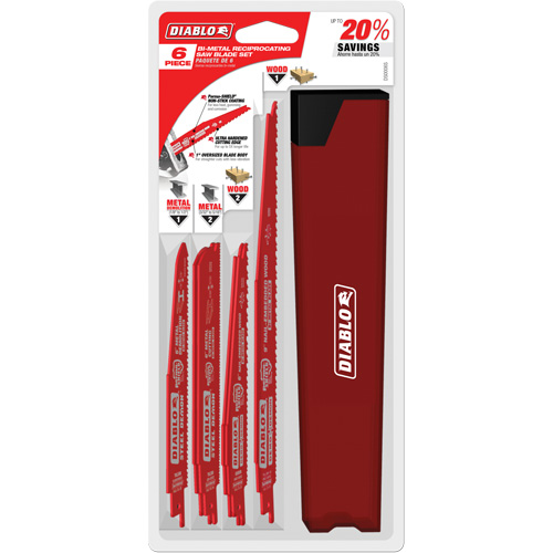 Ensemble de lames de scie alternative pour la coupe/d&eacute;molition du bois avec clous CSL Industriel Inc.