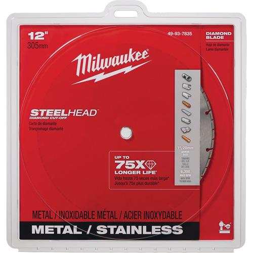 Steelhead Diamond Cut-Off Circular Saw Blade, 12", Metal Use CSL Industriel Inc.