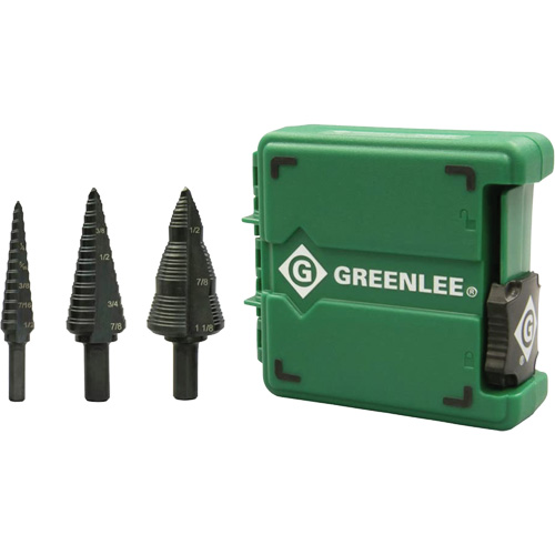 Step Bit Set, 1/8"/3/16" - 1/2"/7/8"/1-1/8"  CSL Industriel Inc.