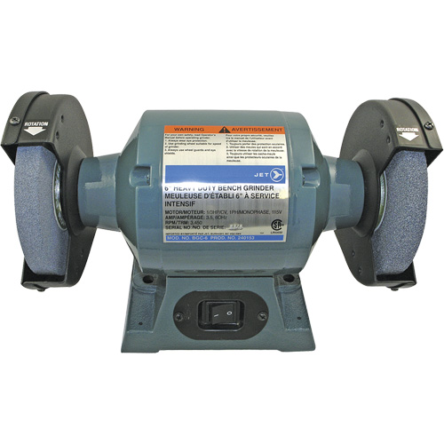 BGC-6 Heavy-Duty Bench Grinder, 6" Wheel Diameter, 1/3 HP CSL Industriel Inc.