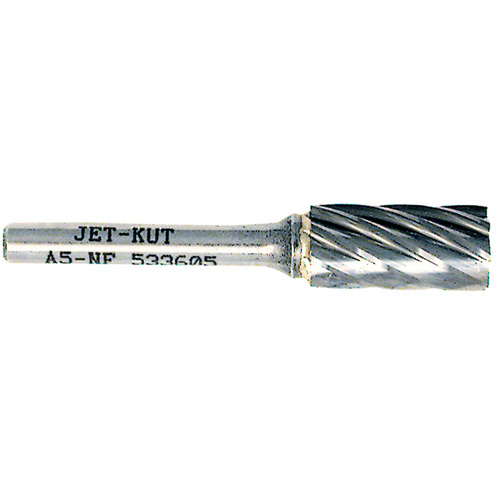 A5-NF JET-KUT&reg; Cylindrical Shape Bur for Aluminum/Non-ferrous Materials, 1/2" Dia., 1/4" Shank CSL Industriel Inc.
