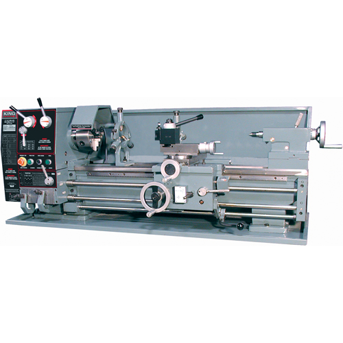 Gearhead Metal Lathe with Taper Attachment & Stand, 65" L x 28" W x 28" H CSL Industriel Inc.