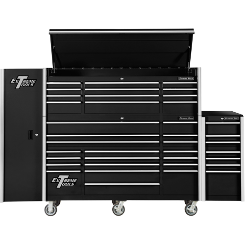 RX Series Side Cabinet, 3 Drawers, 19" W x 25" D x 61" H, Black CSL Industriel Inc.