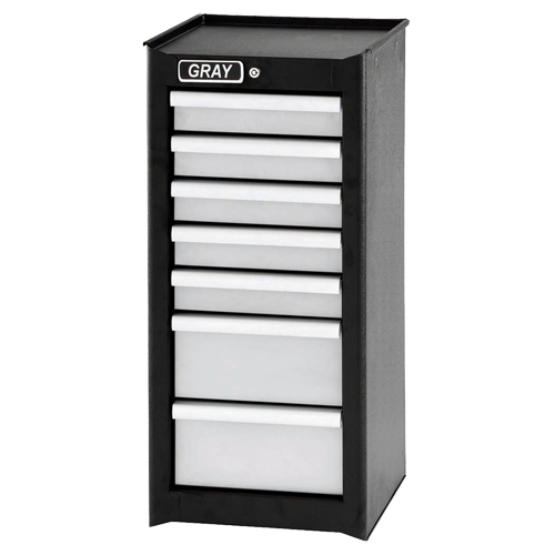 Side Rider Cabinet, 7 Drawers, 14-3/4" W x 18" D x 33.34" H, Black CSL Industriel Inc.